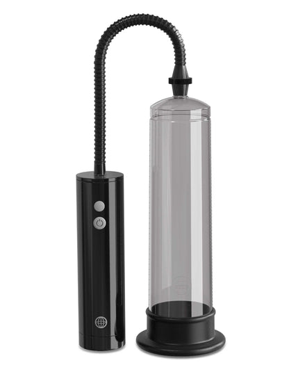 Pump Worx Beginners Rechargeable Auto Vac Kit - Smoke / Black | 603912319910 | Available at EroticWarehouse.com