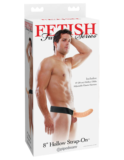 Fetish Fantasy Series 8 Inch Hollow Strap-on - Flesh | 603912329889 | Available at EroticWarehouse.com