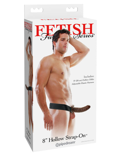 Fetish Fantasy Series 8 Inch Hollow Strap-on - Brown | 603912329902 | Available at EroticWarehouse.com