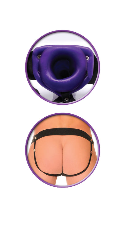 Fetish Fantasy Series for Him or Her Hollow Strap-on - Purple | 603912160345 | Available at EroticWarehouse.com