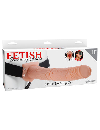 Fetish Fantasy Series 11 Inch Hollow Strap-on - Flesh | 603912362770 | Available at EroticWarehouse.com