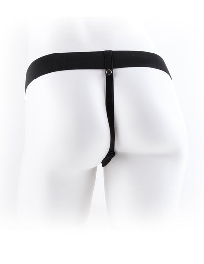 Fetish Fantasy Series 11-Inch Vibrating Hollow Strap-on - Flesh | 603912362831 | Available at EroticWarehouse.com