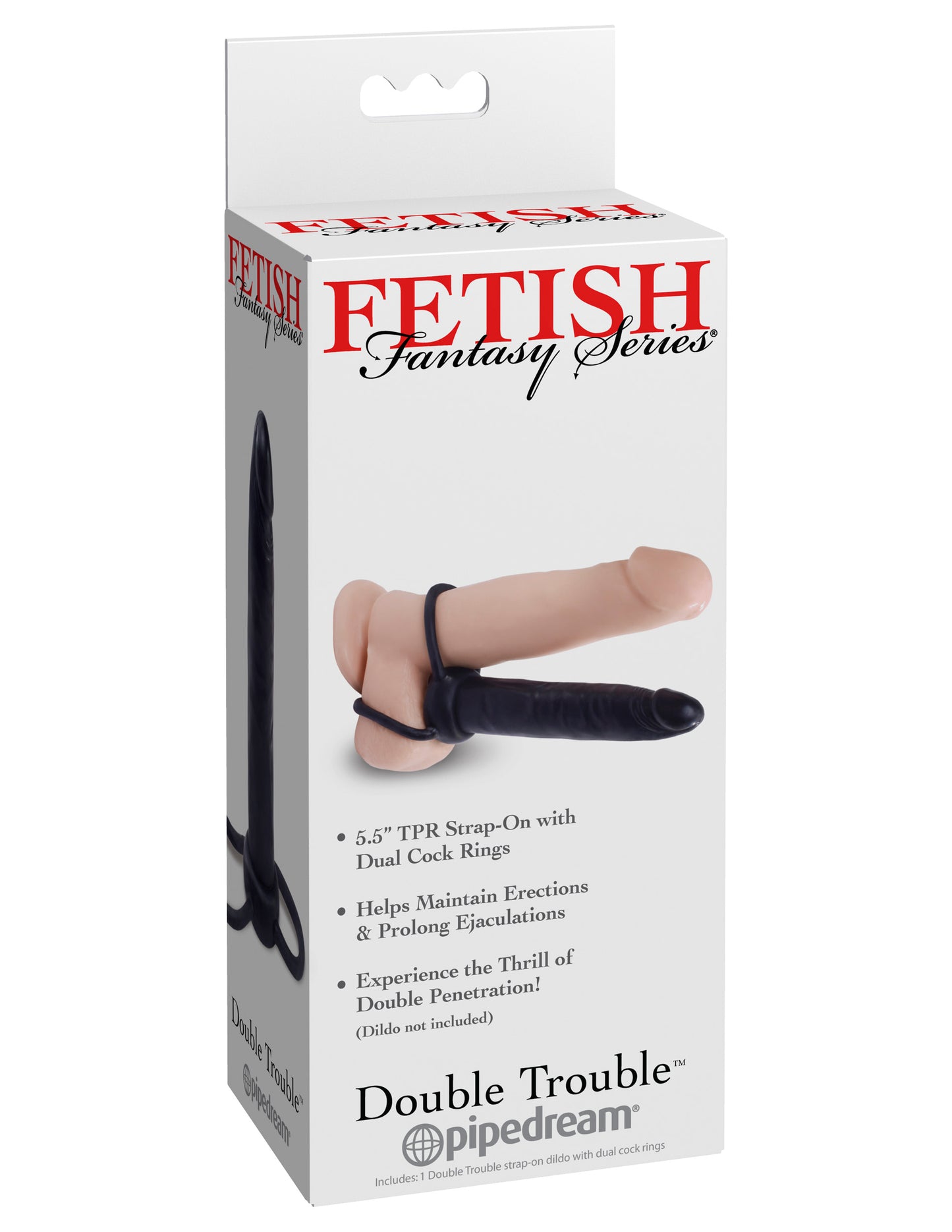 Fetish Fantasies Series Double Trouble - Black | 603912312430 | Available at EroticWarehouse.com