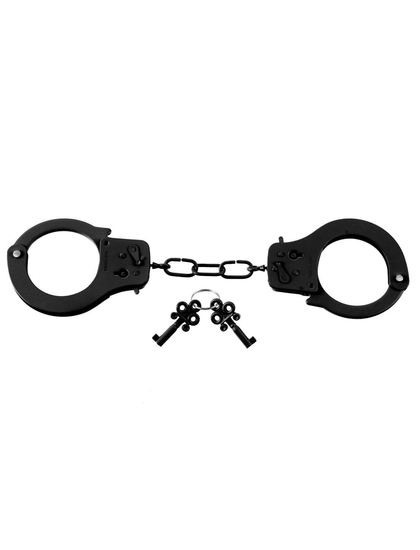 Fetish Fantasy Series Designer Metal Handcuffs - Black | 603912104967 | Available at EroticWarehouse.com