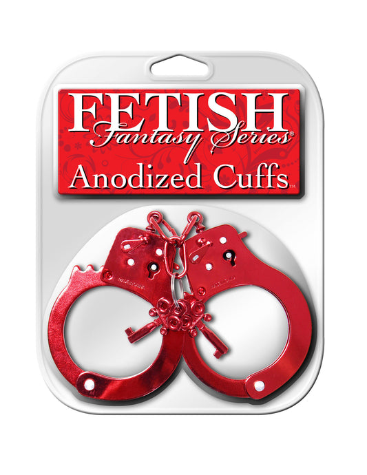 Fetish Fantasy Series Anodized Cuffs - Red | 603912273847 | Available at EroticWarehouse.com