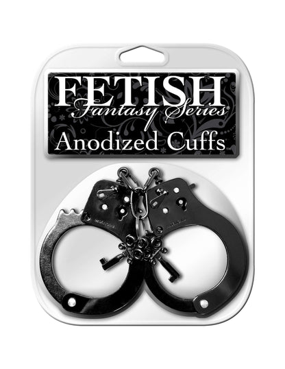 Fetish Fantasy Series Anodized Cuffs - Black | 603912273854 | Available at EroticWarehouse.com