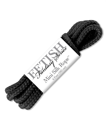 Fetish Fantasy Series Mini Silk Rope - Black | 603912327427 | Available at EroticWarehouse.com