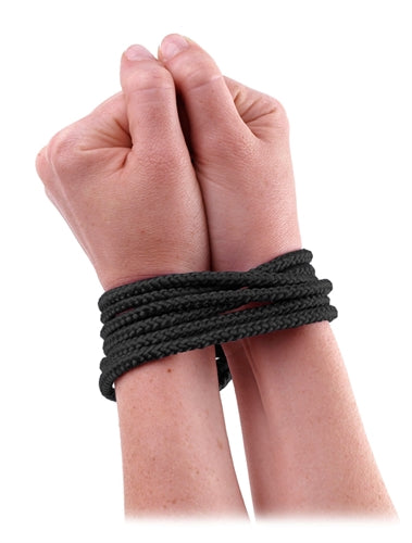 Fetish Fantasy Series Mini Silk Rope - Black | 603912327427 | Available at EroticWarehouse.com