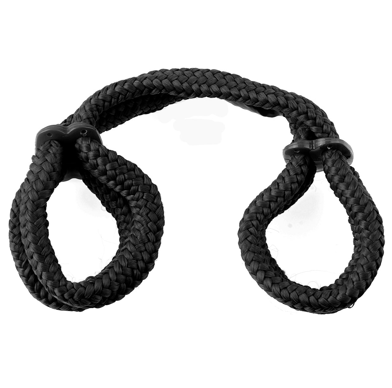 Fetish Fantasy Series Silk Rope Love Cuffs - Black | 603912298260 | Available at EroticWarehouse.com
