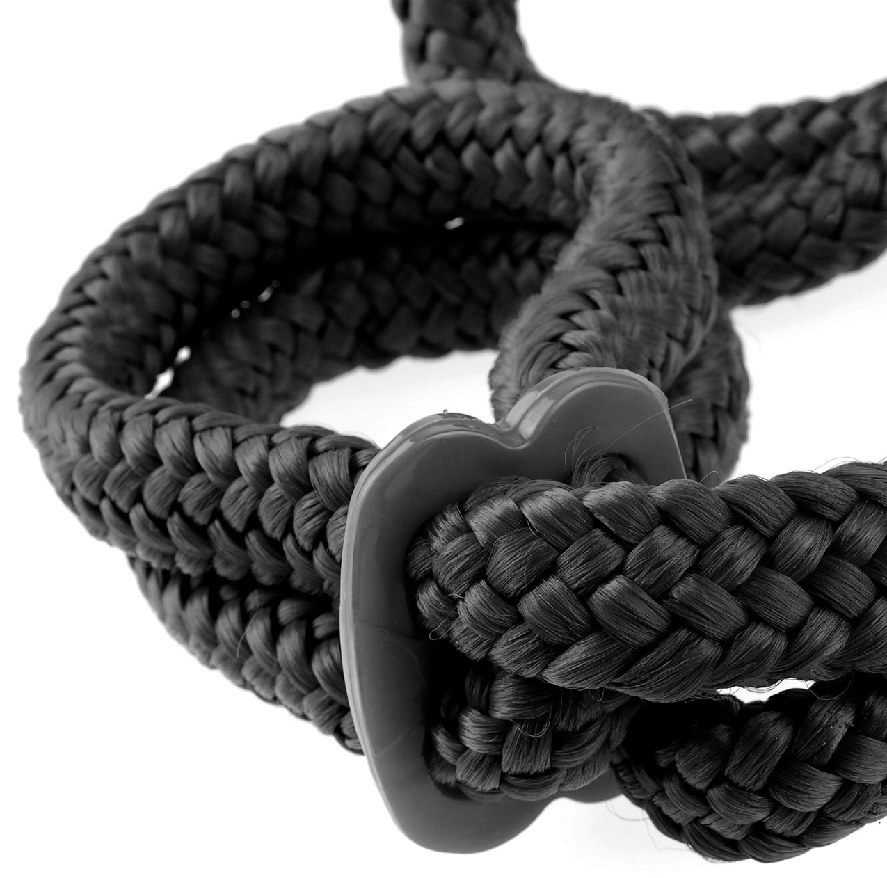 Fetish Fantasy Series Silk Rope Love Cuffs - Black | 603912298260 | Available at EroticWarehouse.com