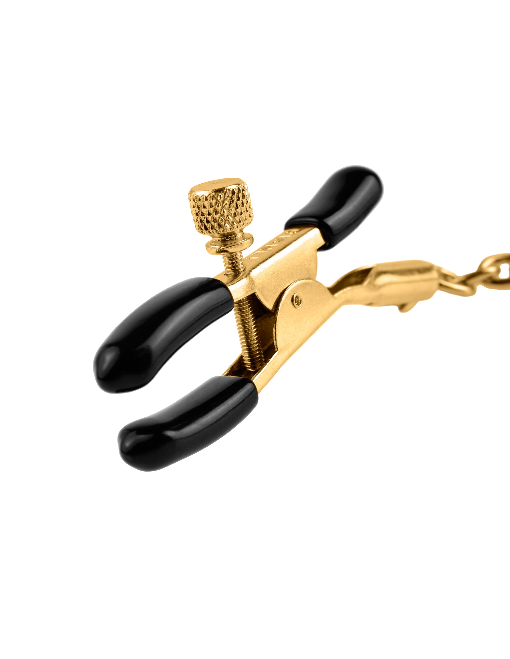 Fetish Fantasy Gold Chain Nipple Clamps - Gold | 603912340457 | Available at EroticWarehouse.com