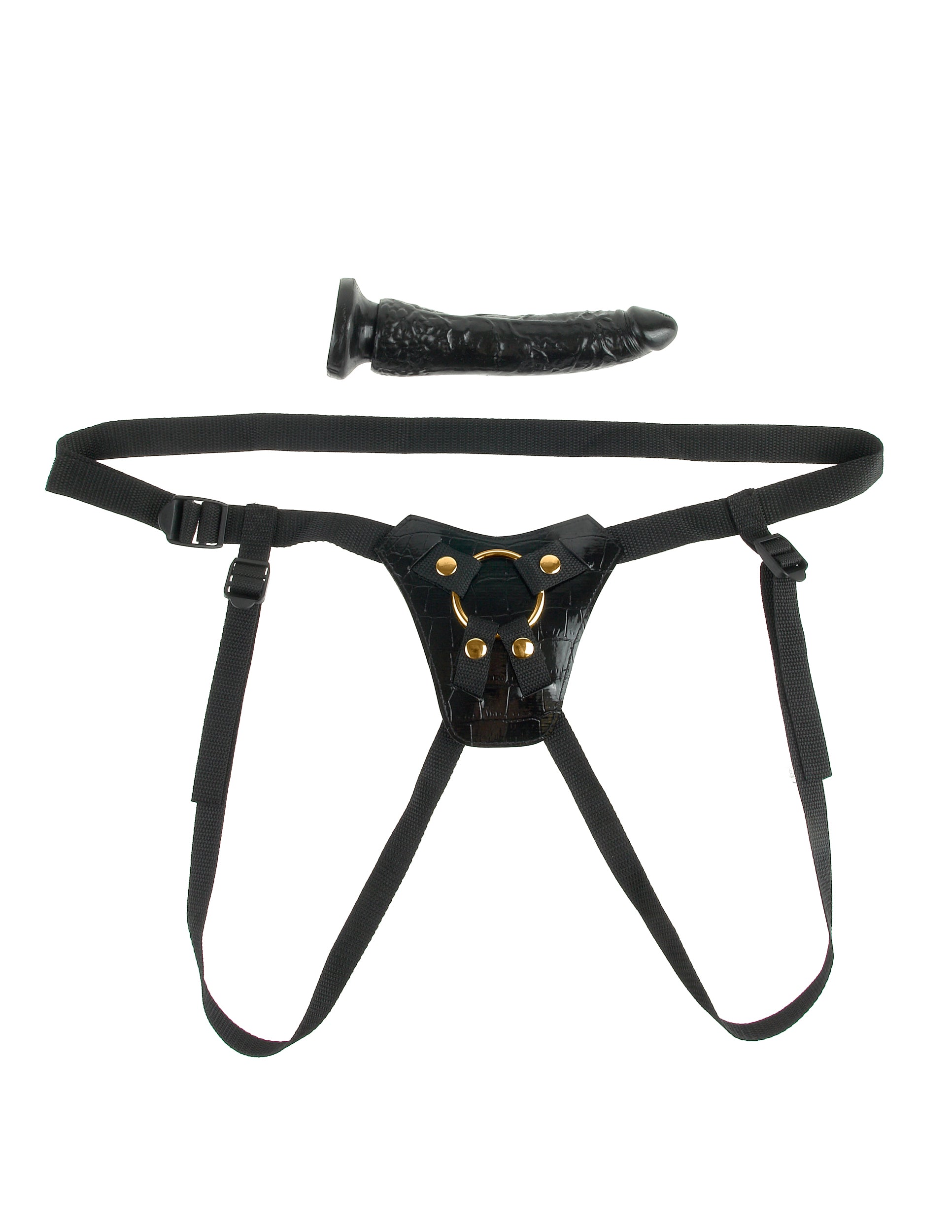 Fetish Fantasy Gold Designer Strap-on - Black | 603912340341 | Available at EroticWarehouse.com