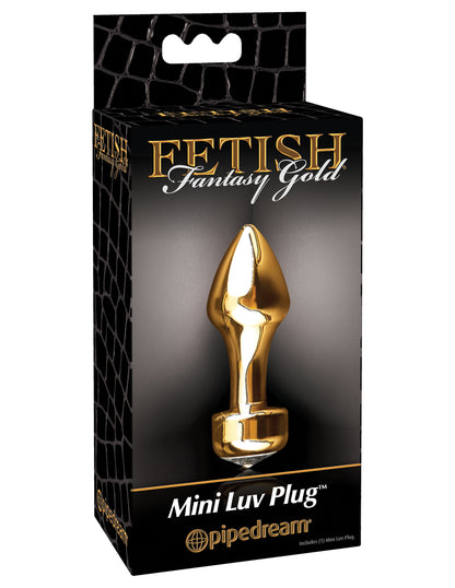 Fetish Fantasy Gold Mini Luv Plug - Gold | 603912340648 | Available at EroticWarehouse.com
