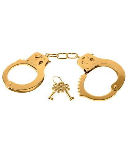 Fetish Fantasy Gold Metal Cuffs - Gold | 603912340877 | Available at EroticWarehouse.com