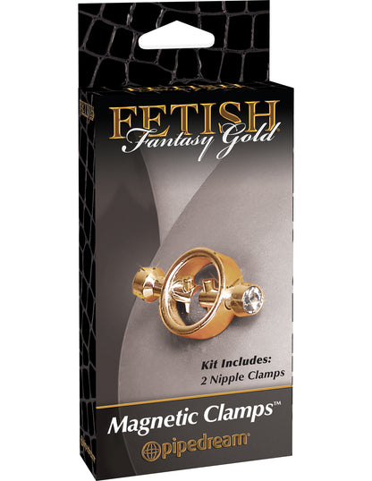 Fetish Fantasy Gold Magnetic Clamps - Gold | 603912340884 | Available at EroticWarehouse.com