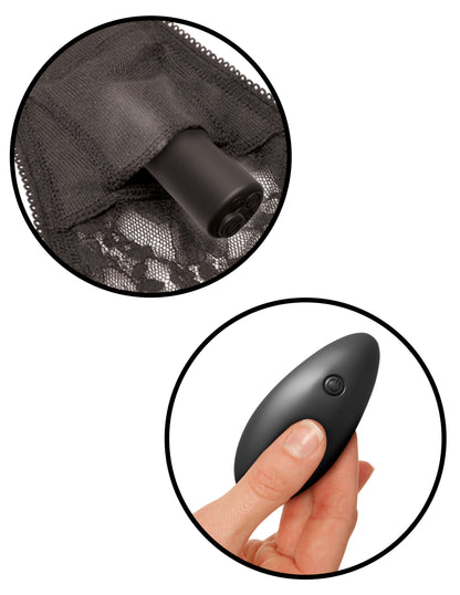 Fetish Fantasy Series Date Night Remote Control Panties - Black | 603912738292 | Available at EroticWarehouse.com