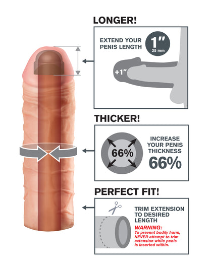 Fantasy X-Tension Mega 1-Inch Extesion | 603912345698 | Available at EroticWarehouse.com