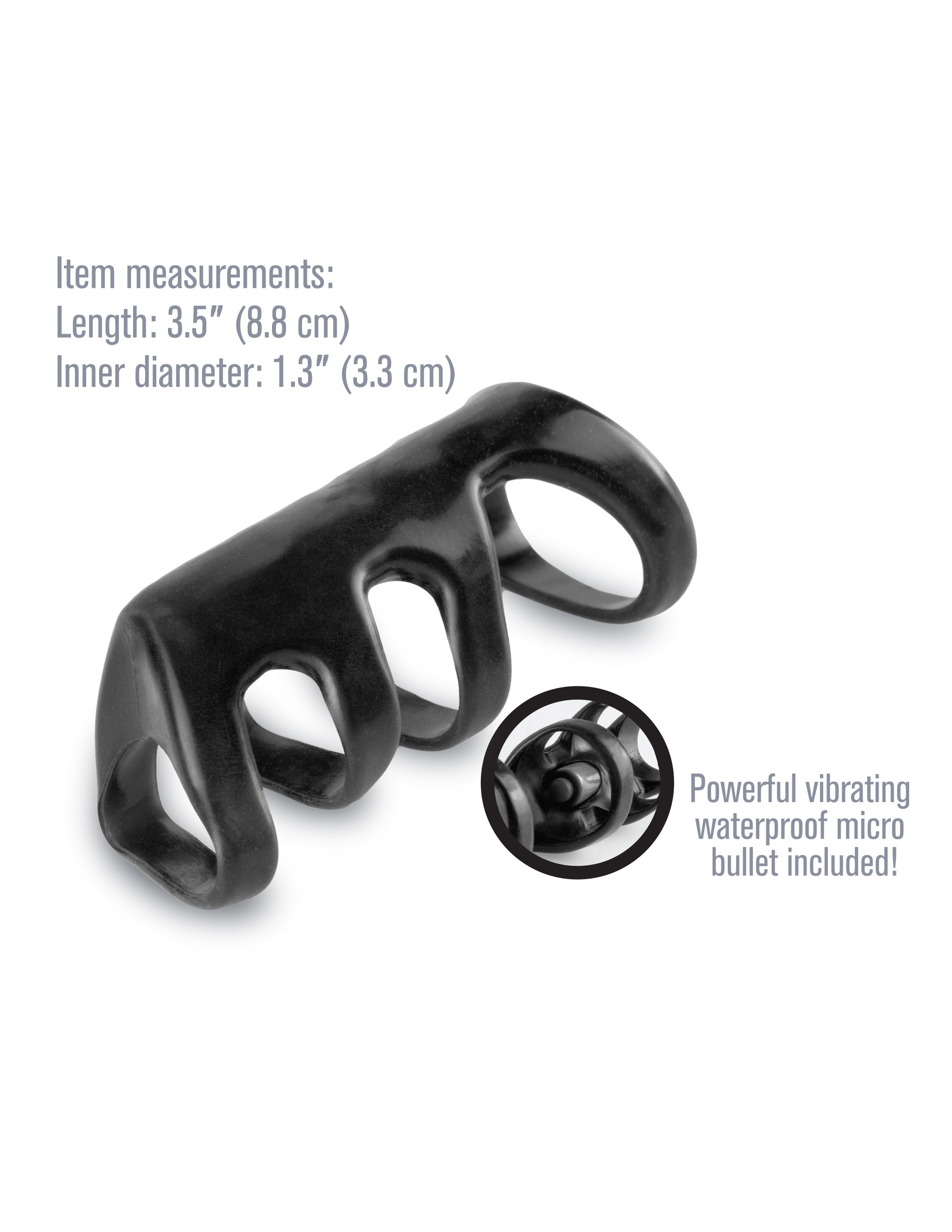 Fantasy X-Tensions Vibrating Power Cage - Black | 603912345933 | Available at EroticWarehouse.com