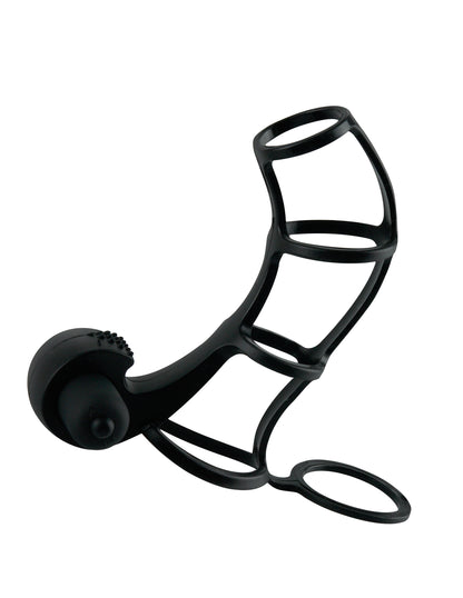 Fantasy X-Tensions Deluxe Silicone Power Cage - Black | 603912346060 | Available at EroticWarehouse.com