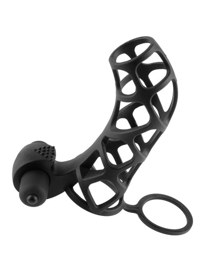 Fantasy X-Tensions Extreme Silicone Power Cage - Black | 603912346084 | Available at EroticWarehouse.com