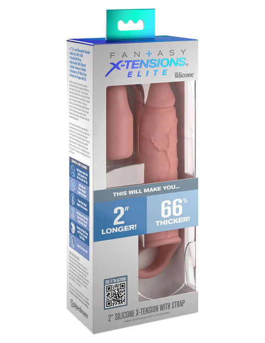Fantasy X-Tensions Elite 6 Inch Extension With Strap - Light | 603912772593 | Available at EroticWarehouse.com