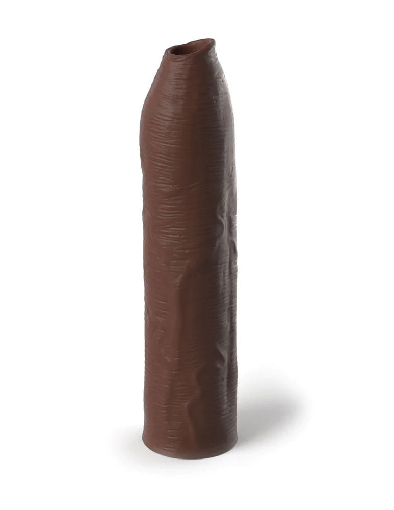 Fantasy X-Tensions Elite Uncut 7 Inch Extension Sleeve - Brown | 603912772883 | Available at EroticWarehouse.com