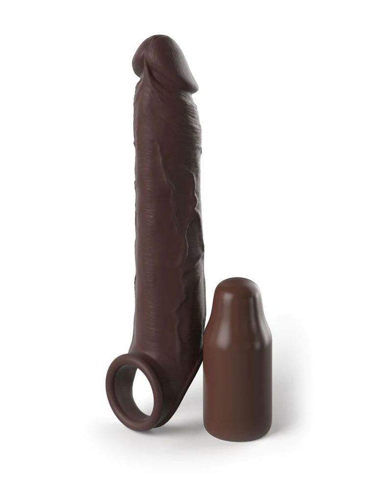 Fantasy X-Tensions Elite 7 Inch Extension With Strap - Brown | 603912772951 | Available at EroticWarehouse.com