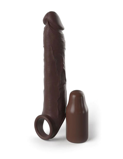 Fantasy X-Tensions Elite 7 Inch Extension With Strap - Brown | 603912772951 | Available at EroticWarehouse.com