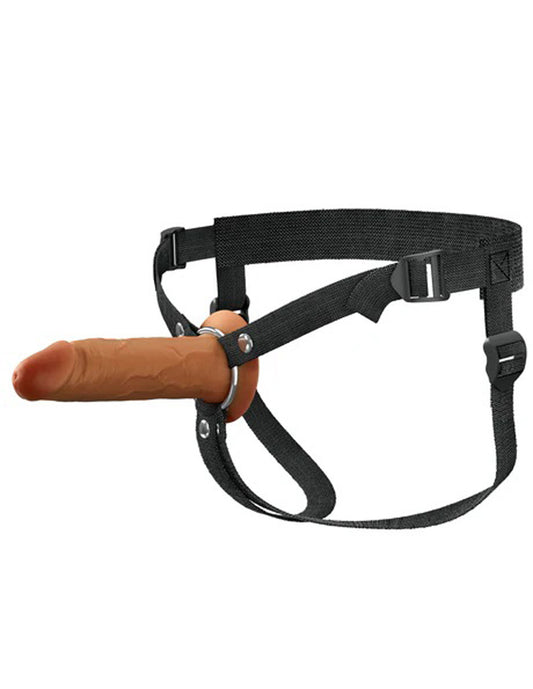 Fantasy X-Tensions Elite 6" Silicone Hollow Strap Dual Density Brown | 603912775587 | Available at EroticWarehouse.com