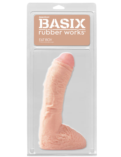 Basix Rubber Works - 10 Inch Fat Boy - Flesh | 603912235036 | Available at EroticWarehouse.com