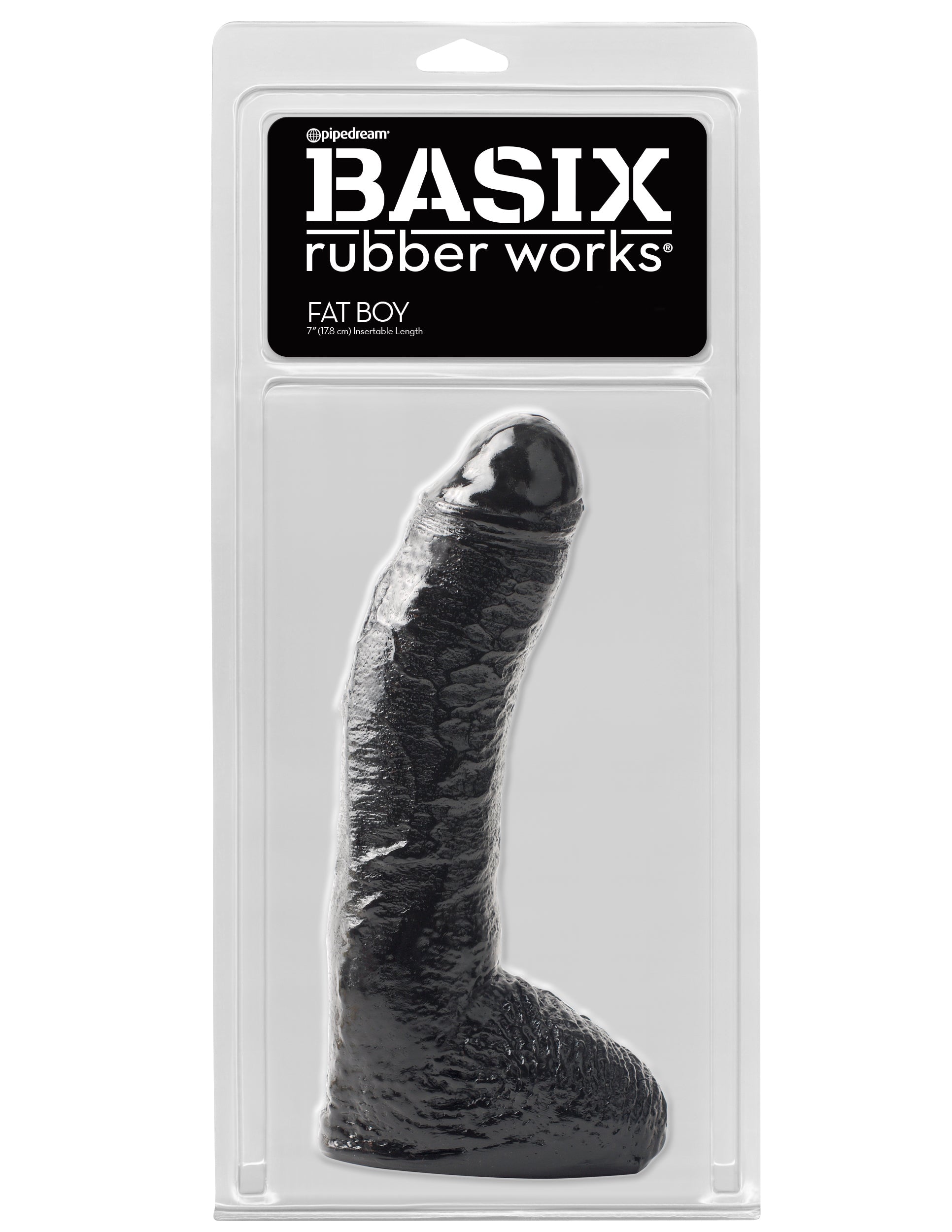 Basix Rubber Works - 10 Inch Fat Boy - Black | 603912235067 | Available at EroticWarehouse.com