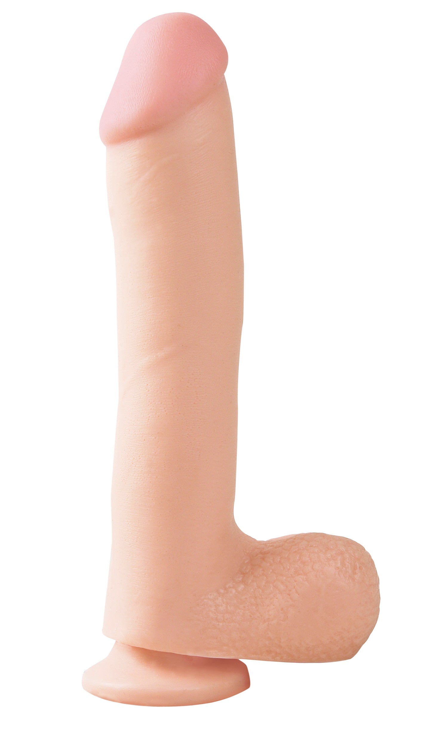 Basix Rubber Works - 10 Inch Dong With Suction Cup - Flesh | 603912235814 | Available at EroticWarehouse.com