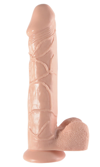 Basix Rubber Works 12 Inch Mega Dildo - Flesh | 603912355406 | Available at EroticWarehouse.com
