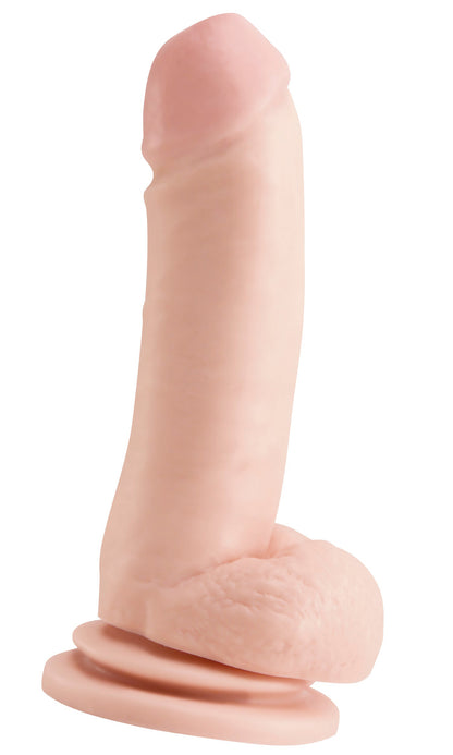 Basix Rubber Works 8 Inch Suction Cup Dong - Flesh | 603912277746 | Available at EroticWarehouse.com