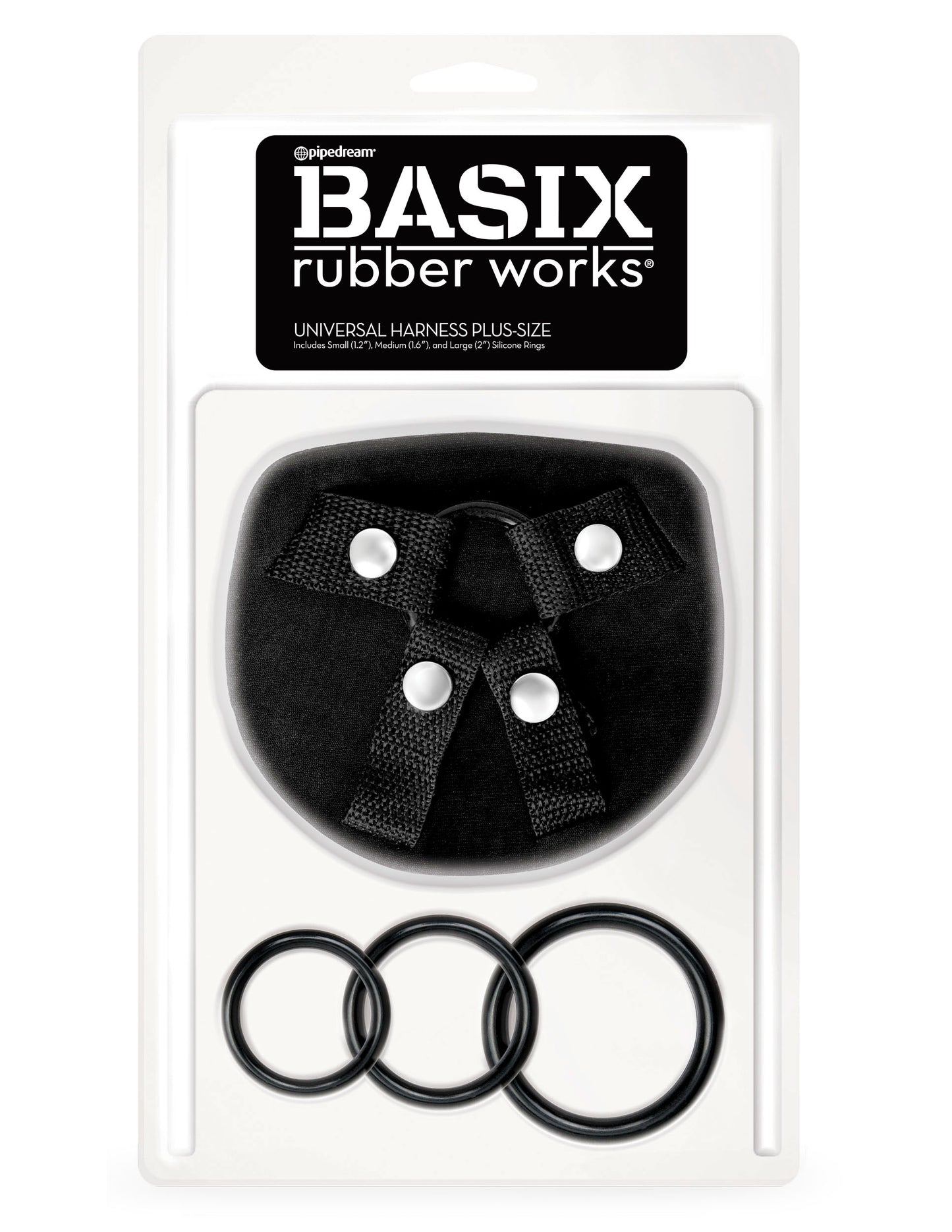 Basix Rubber Works Universal Harness - Plus Size | 603912314403 | Available at EroticWarehouse.com