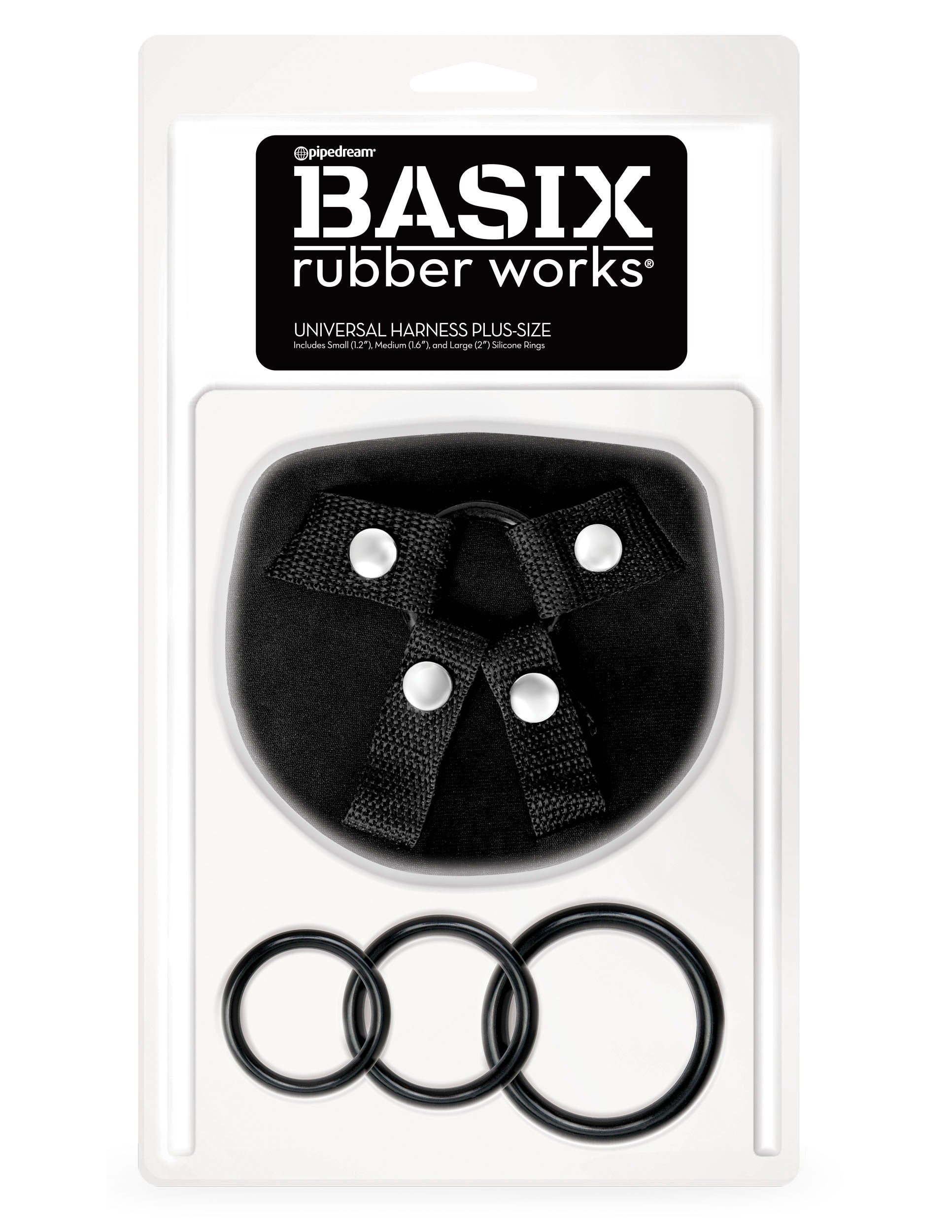 Basix Rubber Works Universal Harness - Plus Size | 603912314403 | Available at EroticWarehouse.com