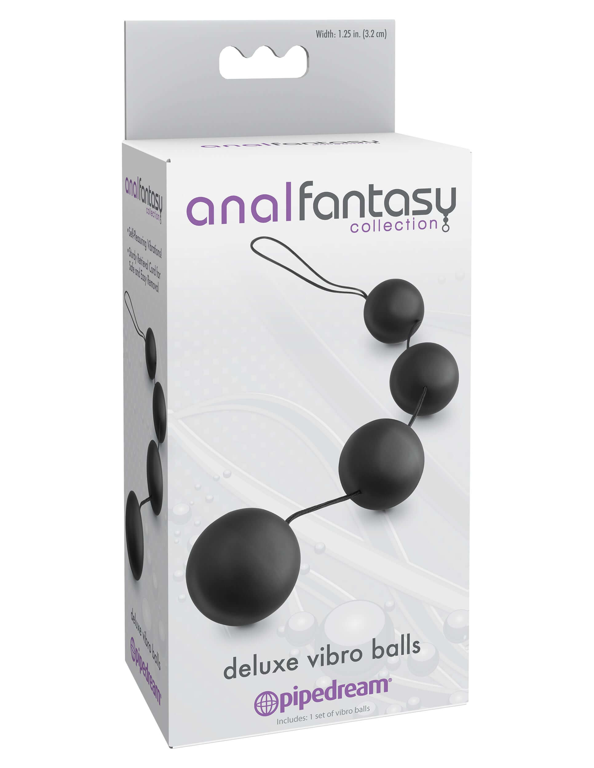 Anal Fantasy Collection Deluxe Vibro Balls - Black | 603912332384 | Available at EroticWarehouse.com