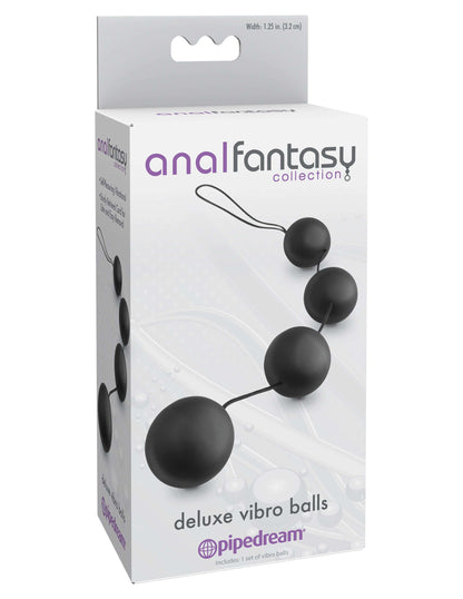 Anal Fantasy Collection Deluxe Vibro Balls - Black | 603912332384 | Available at EroticWarehouse.com