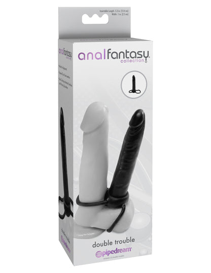 Anal Fantasy Collection Double Trouble - Black | 603912332575 | Available at EroticWarehouse.com