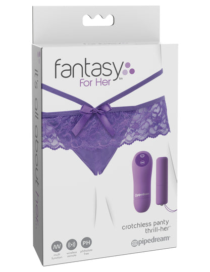 Fantasy for Her Crotchless Panty Thrill-Her | 603912752175 | Available at EroticWarehouse.com