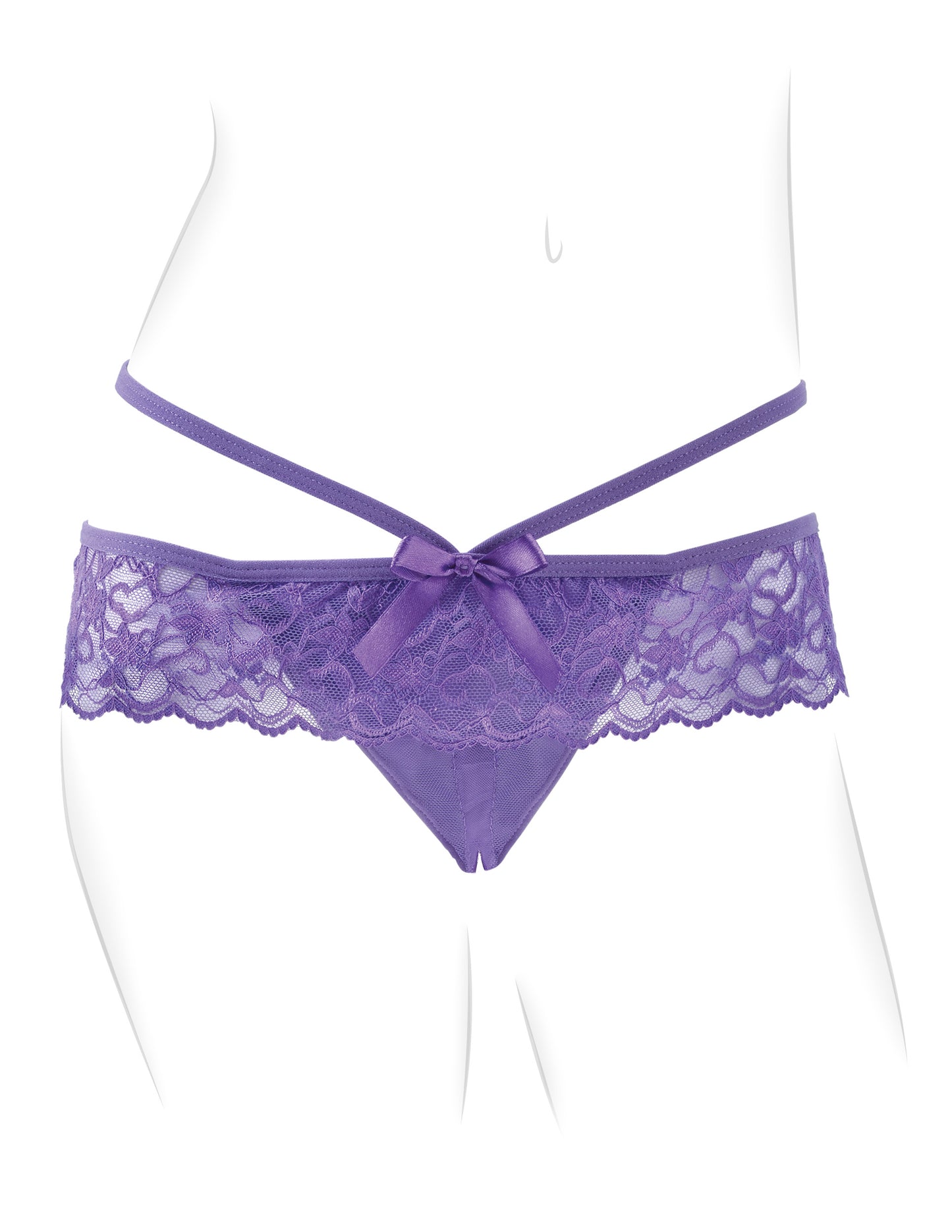 Fantasy for Her Crotchless Panty Thrill-Her | 603912752175 | Available at EroticWarehouse.com