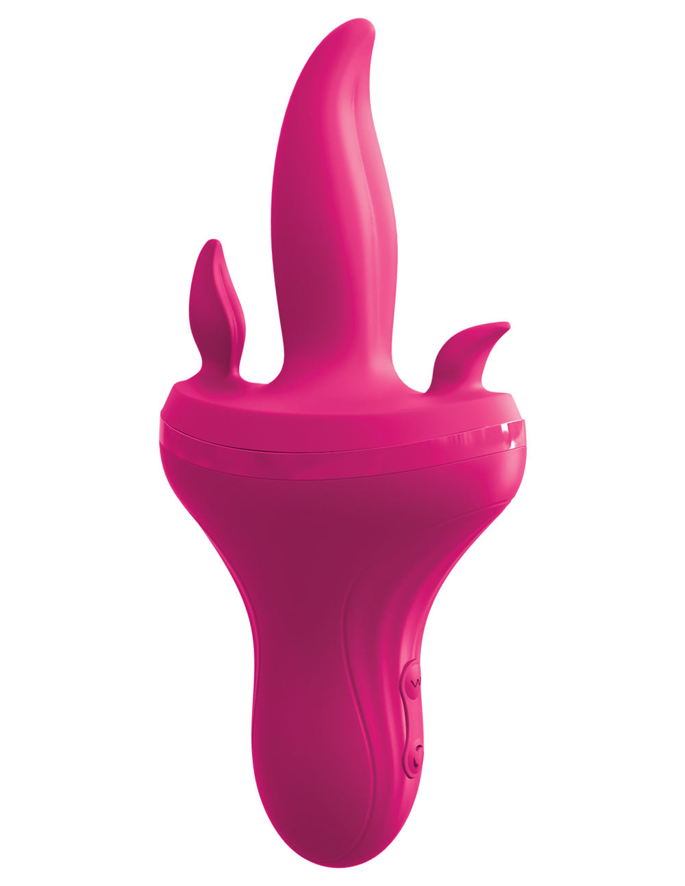 Threesome Holey Trinity Triple Tongue Vibrator - Pink | 603912760170 | Available at EroticWarehouse.com