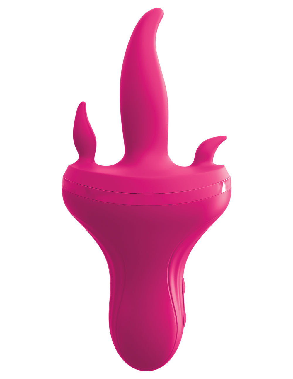 Threesome Holey Trinity Triple Tongue Vibrator - Pink | 603912760170 | Available at EroticWarehouse.com