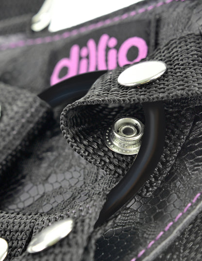 Dillio Pink - 6 Inch Strap-on Suspender Harness Set | 603912744576 | Available at EroticWarehouse.com