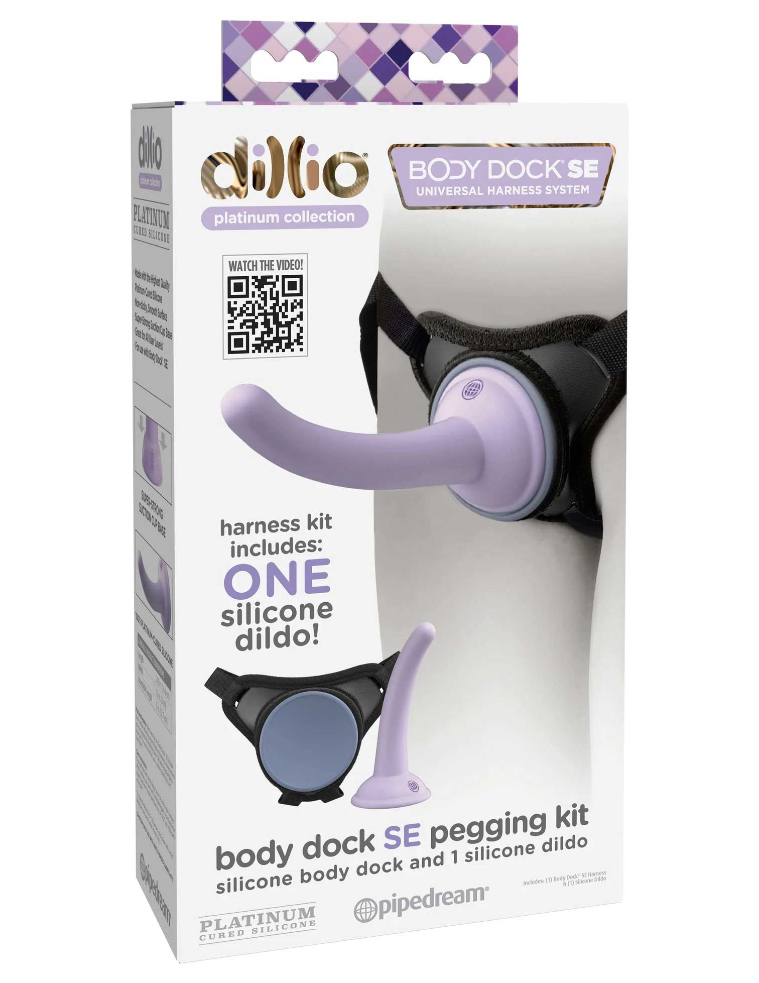 Dillio Platinum Body Dock Se Pegging Kit - 5 Inch - Purple | 603912773910 | Available at EroticWarehouse.com