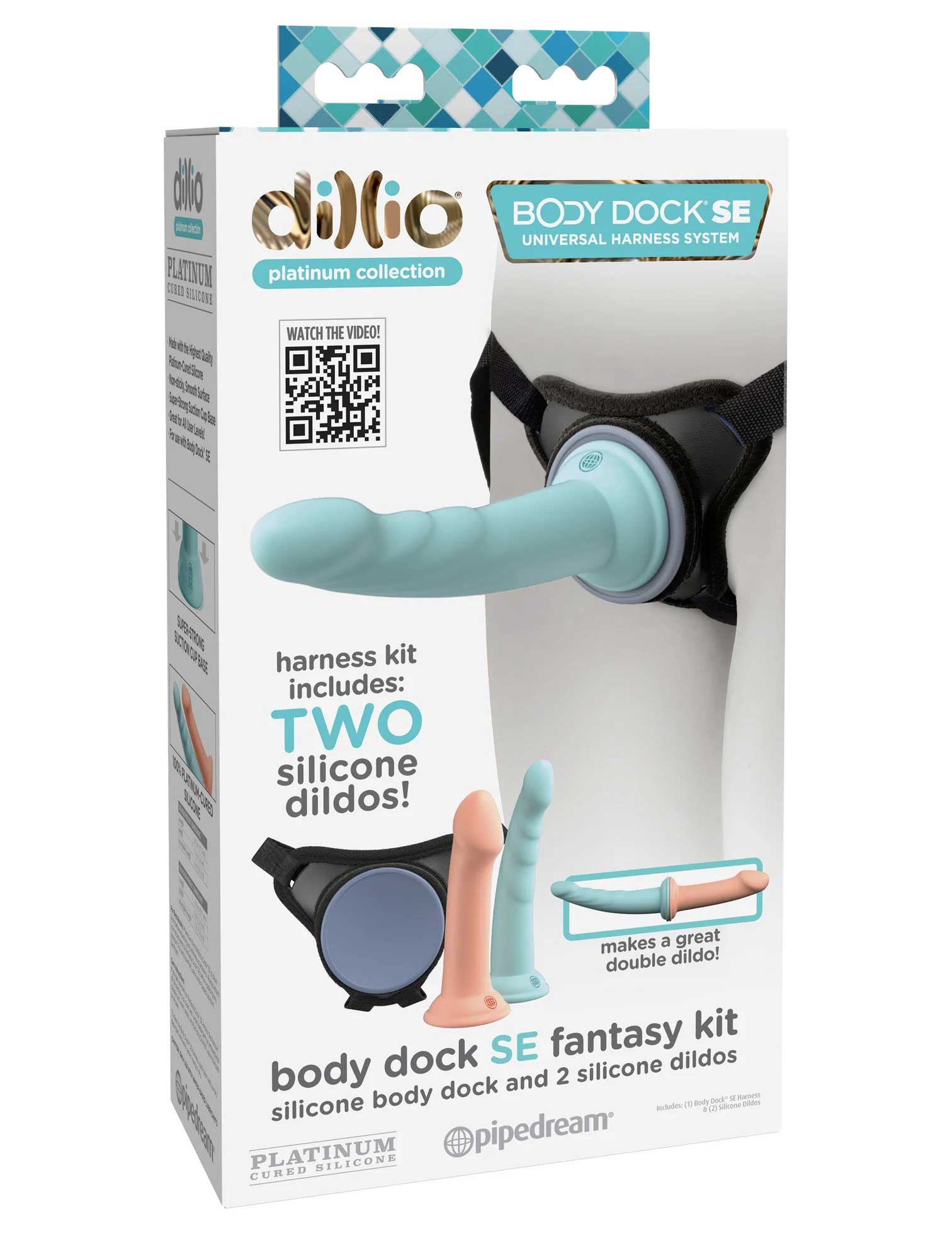 Dillio Platinum Body Dock Se Fantasy Kit - 6 Inch and 7 Inch - Blue and Pink | 603912773927 | Available at EroticWarehouse.com