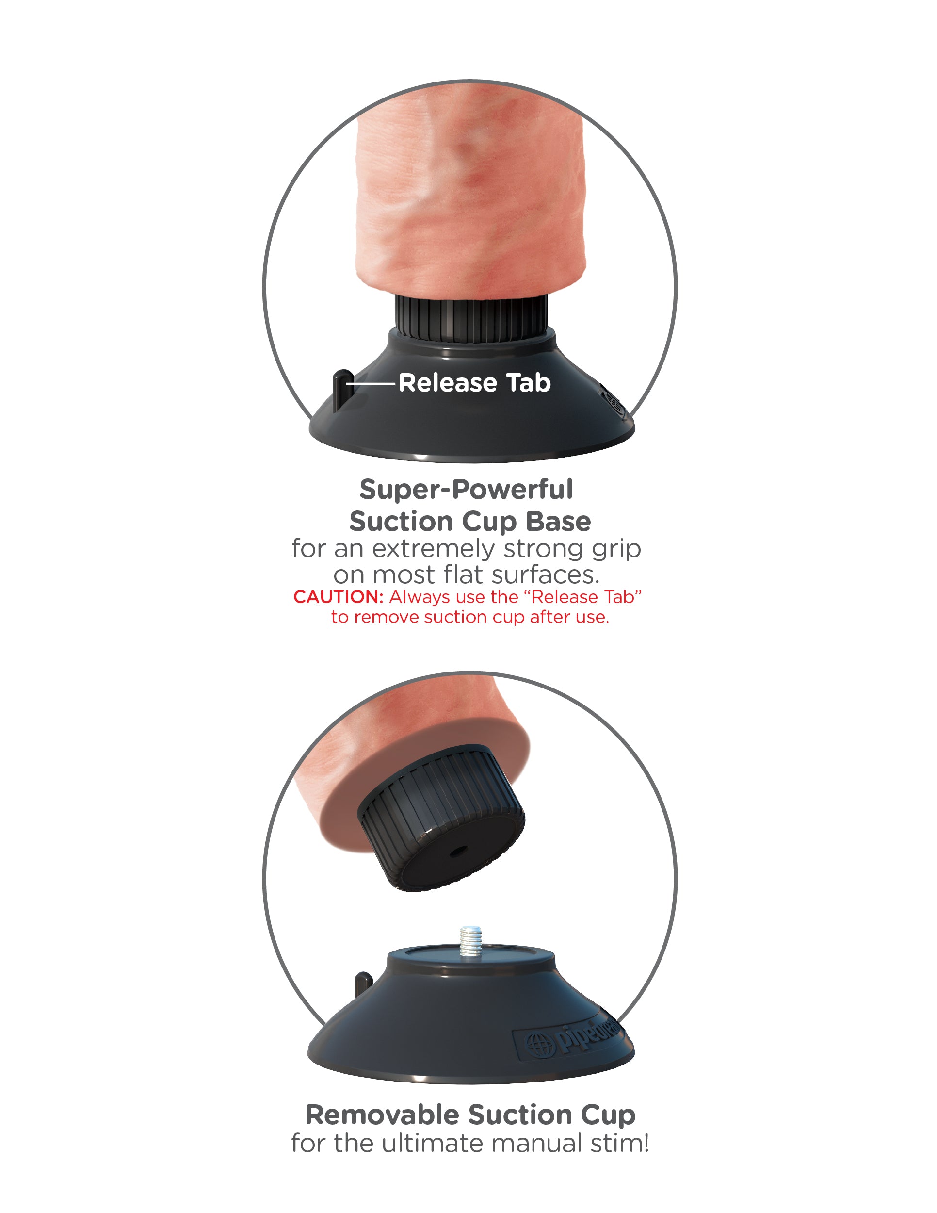 King Cock 8-Inch Vibrating Cock - Light | 603912737721 | Available at EroticWarehouse.com