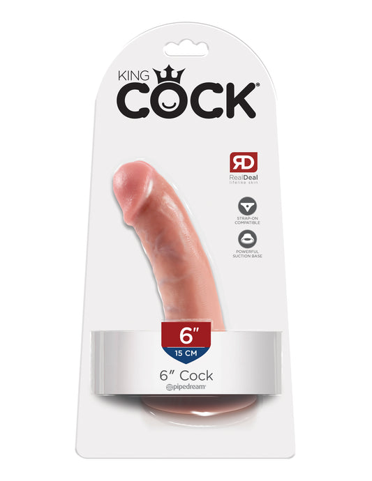King Cock 6-Inch Cock - Flesh | 603912349887 | Available at EroticWarehouse.com
