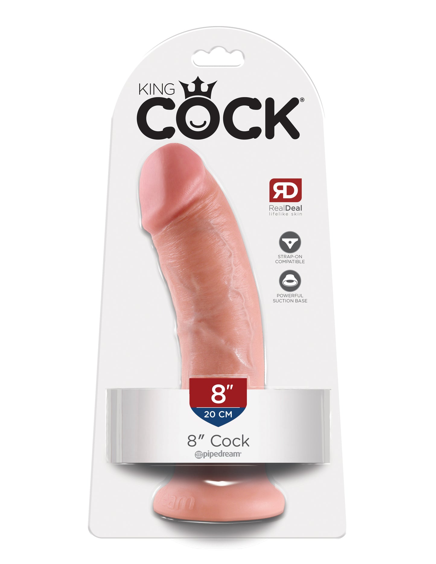 King Cock 8-Inch Cock - Flesh | 603912349948 | Available at EroticWarehouse.com