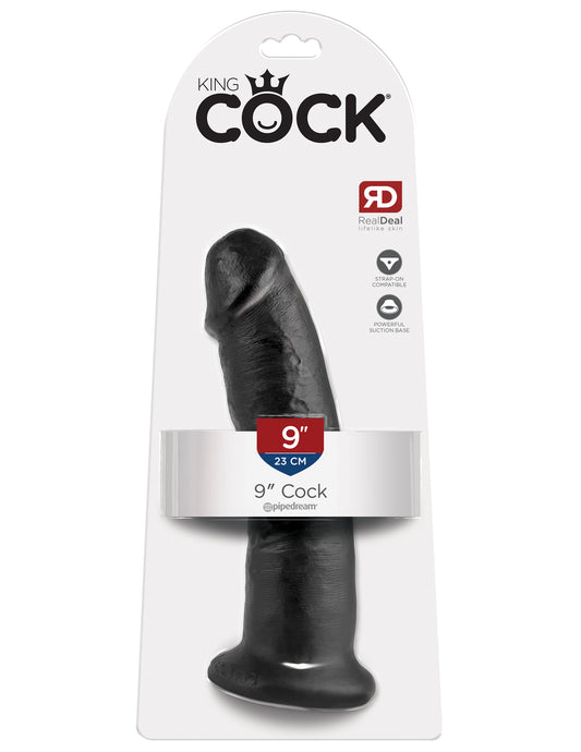 King Cock 9-Inch Cock Black | 603912349986 | Available at EroticWarehouse.com